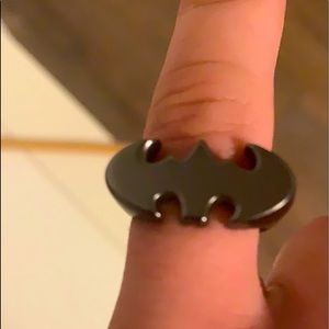 Steel Batman Pinky ring